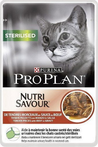 Purina Pro Plan Cat Sterilised wołowina saszetka 85g