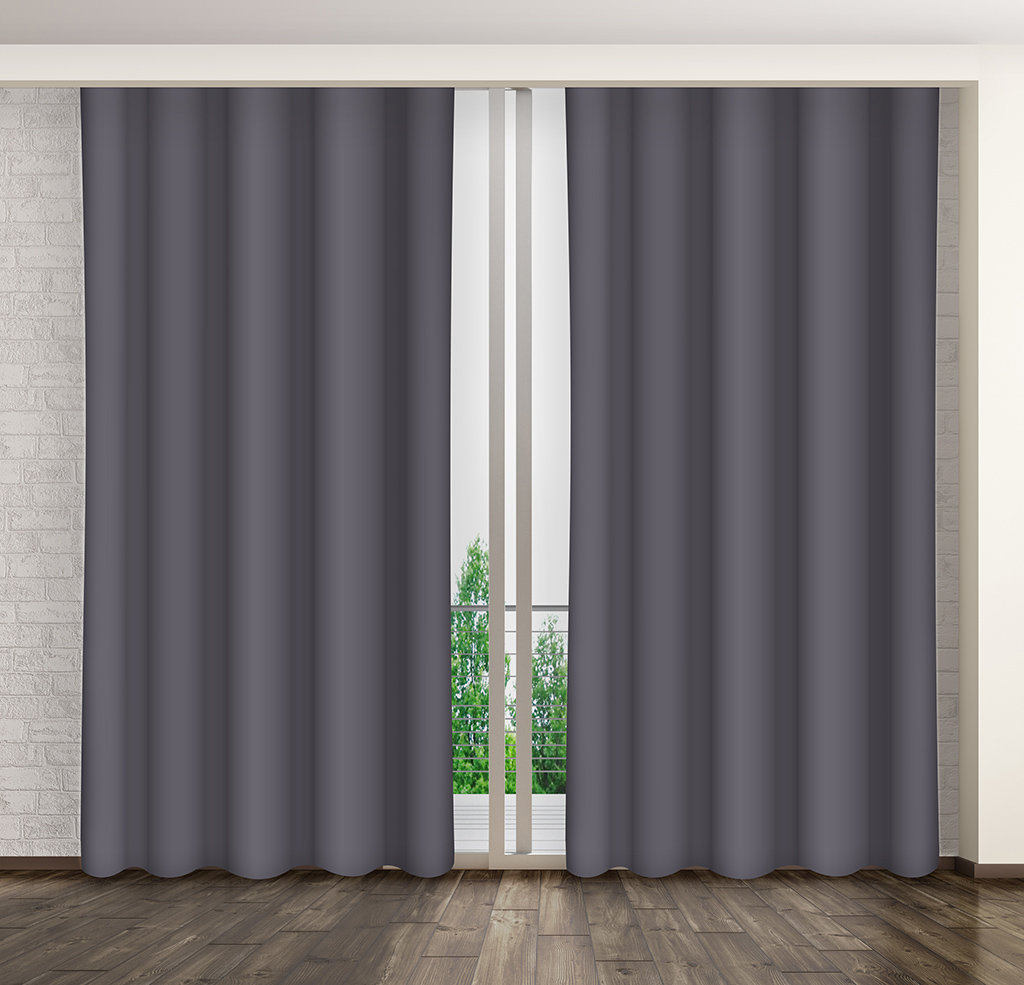 My Best Home zasłona dekoracyjna MARTA 10 ciemnoszara 160x250 cm