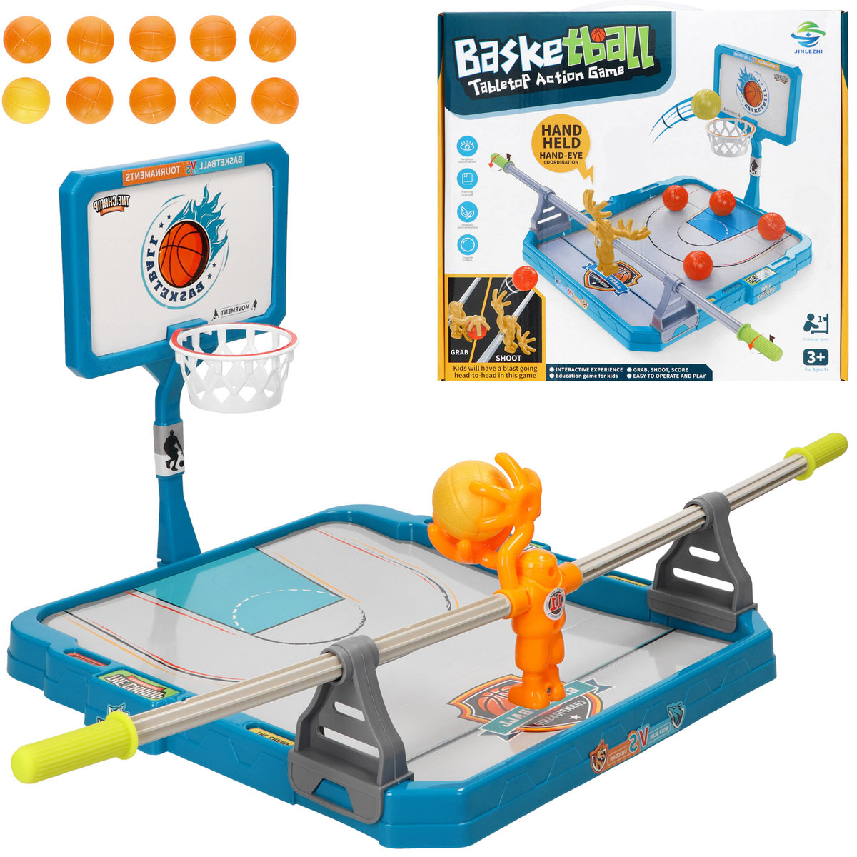 Gra zręcznościowa, Koszykówka Basketball, Mini zestaw