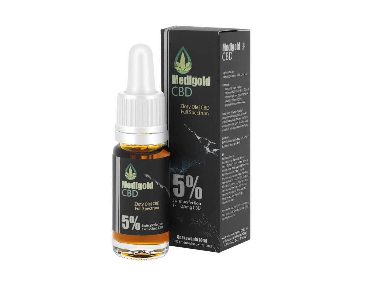 Swiss Lab Medigold złoty Olej CBD 5% 30ml 1500mg Ekonomiczne opakowanie FA95-1709F_20220207134738