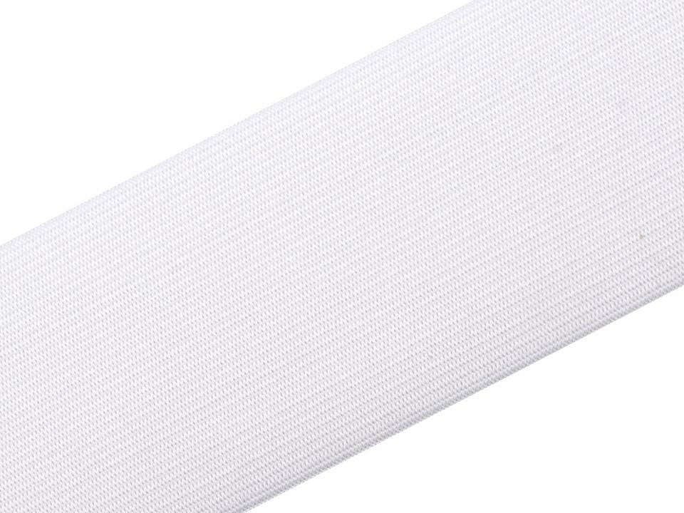 kufer-pasmanteria.pl Guma płaska 100 mm (1 mb) Biała 263B-1489F_20220314162903