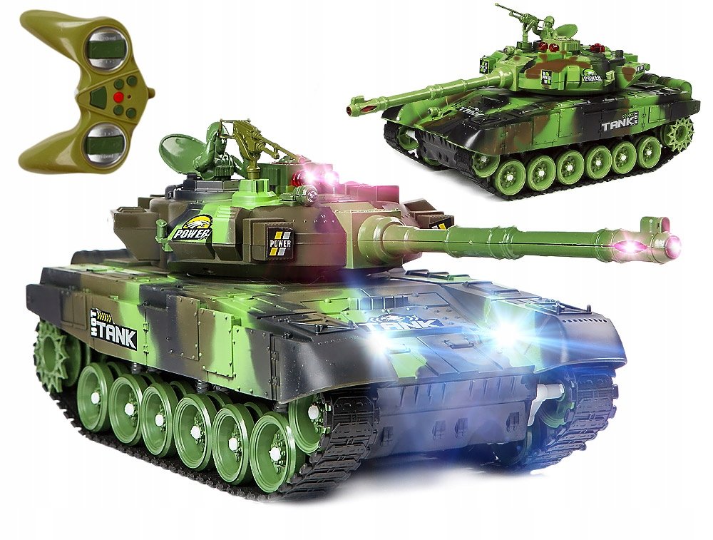 Aig, czołg zdalnie sterowany, Big War Tank, zielony