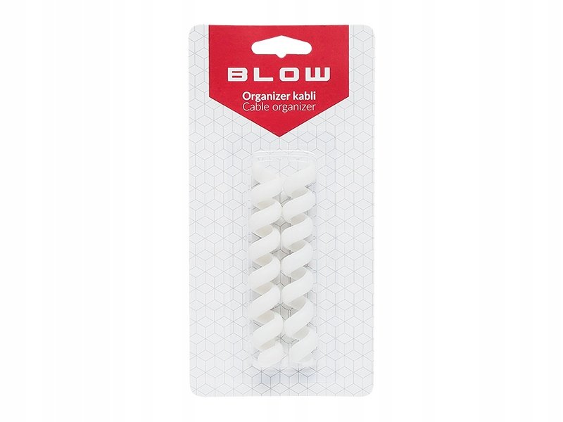 Blow Organizer do przewodów Blow - elastyczna sprężyna biała - 2szt. PRO-16927