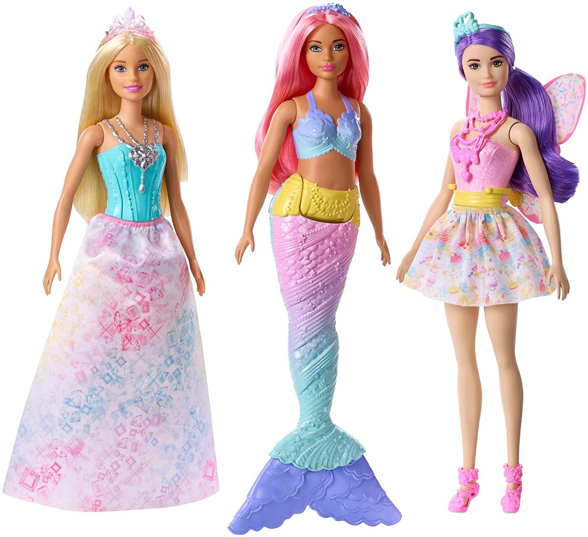 Mattel, Barbie, Dreamtopia, Zestaw 3 lalek