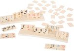 Drewniana gra strategiczna Rummy złota edycja