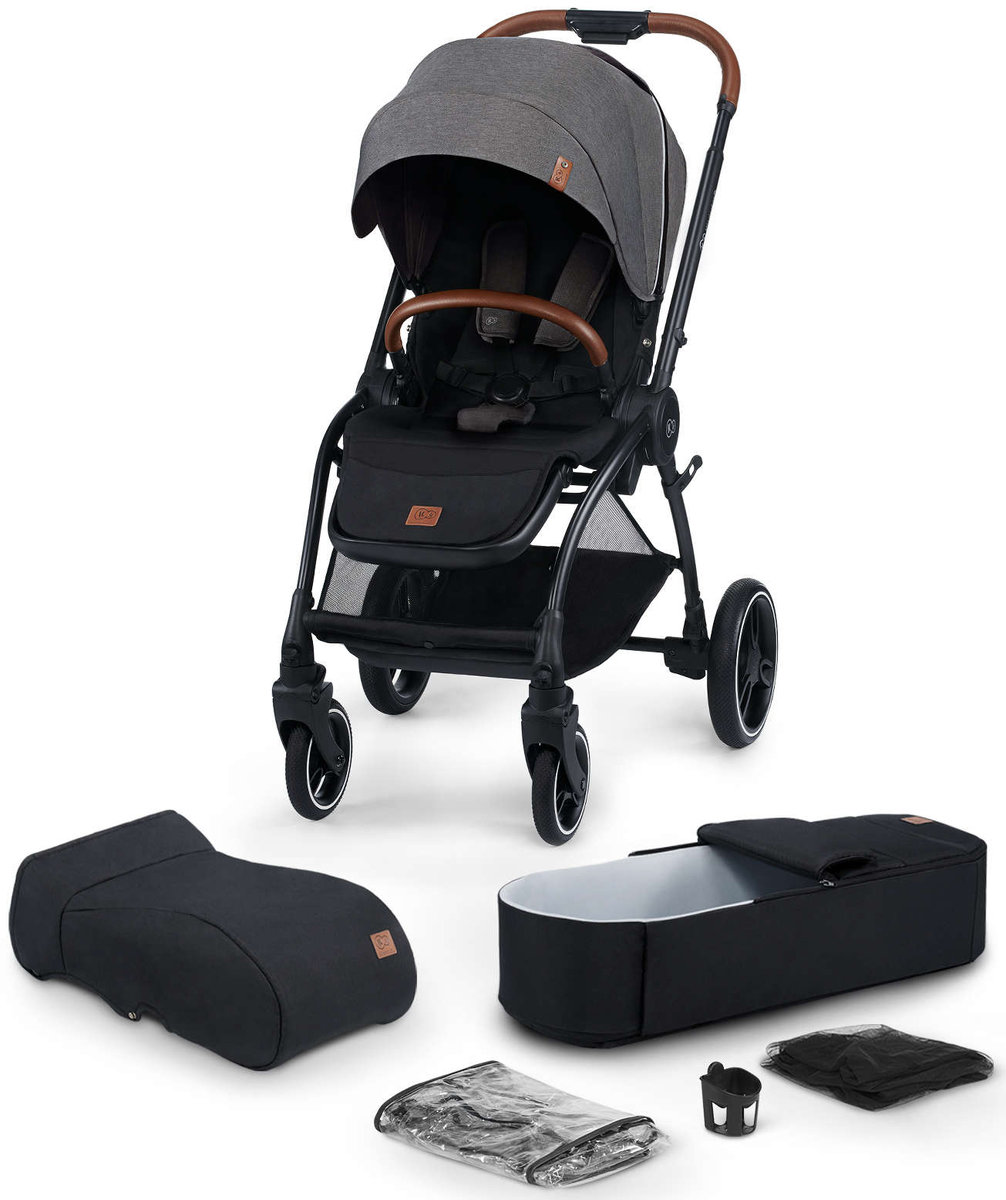 KinderKraft EVOLUTION COCOON 2w1 Platinum Grey