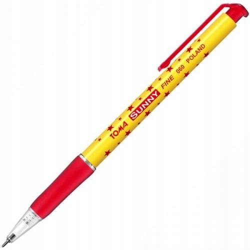 TOMA Długopis Automatyczny Sunny Fine 060 Czerwony TO230-3