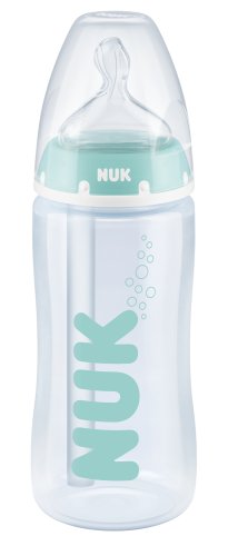 NUK Butelka FC+ z PP 300ml Anti-Colic Professional ze wskaźnikiem temerpartury (0-6mc-a, smoczek SILIKON do mleka) 741148