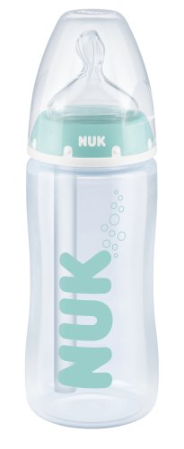 NUK Butelka FC+ z PP 300ml Anti-Colic Professional ze wskaźnikiem temerpartury (0-6mc-a, smoczek SILIKON do mleka) 741148
