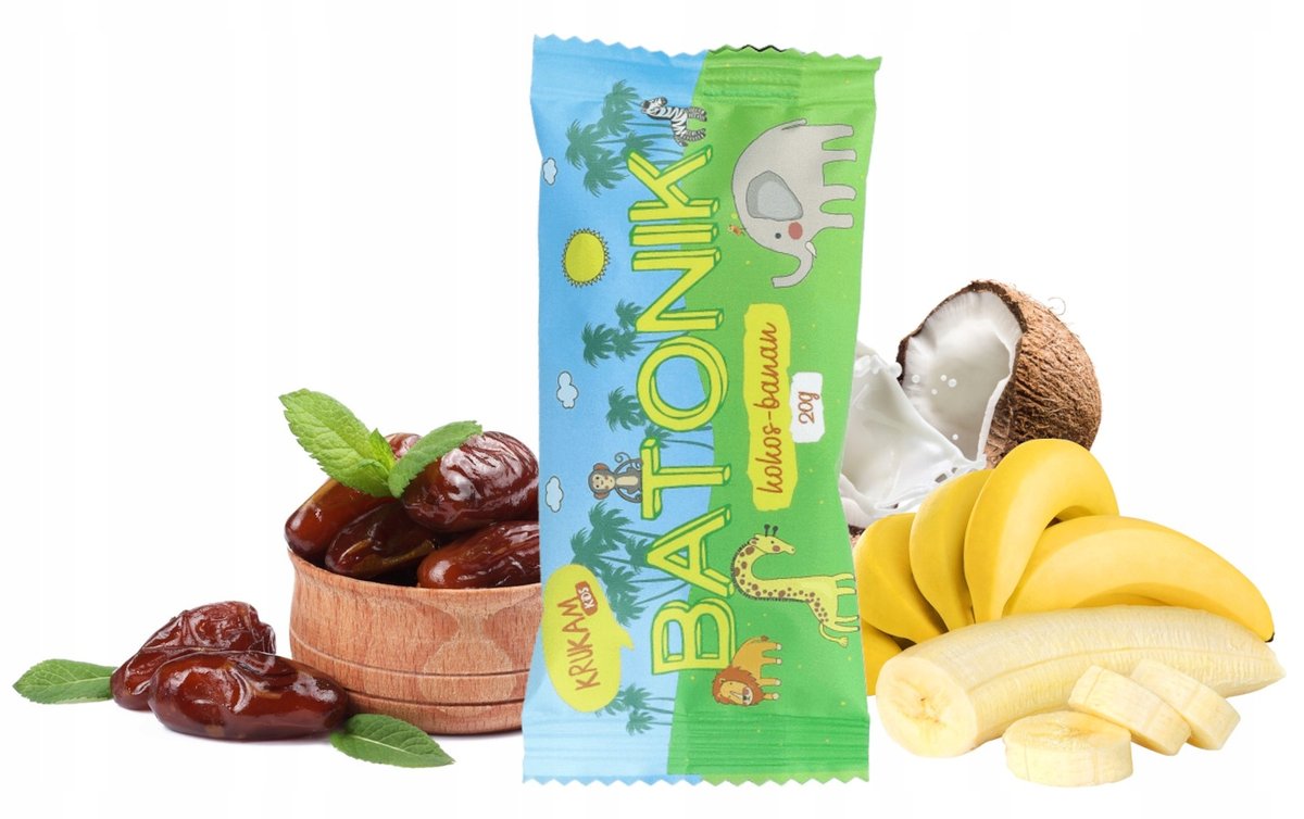 KruKam Batonik Daktylowy kokos banan 20g
