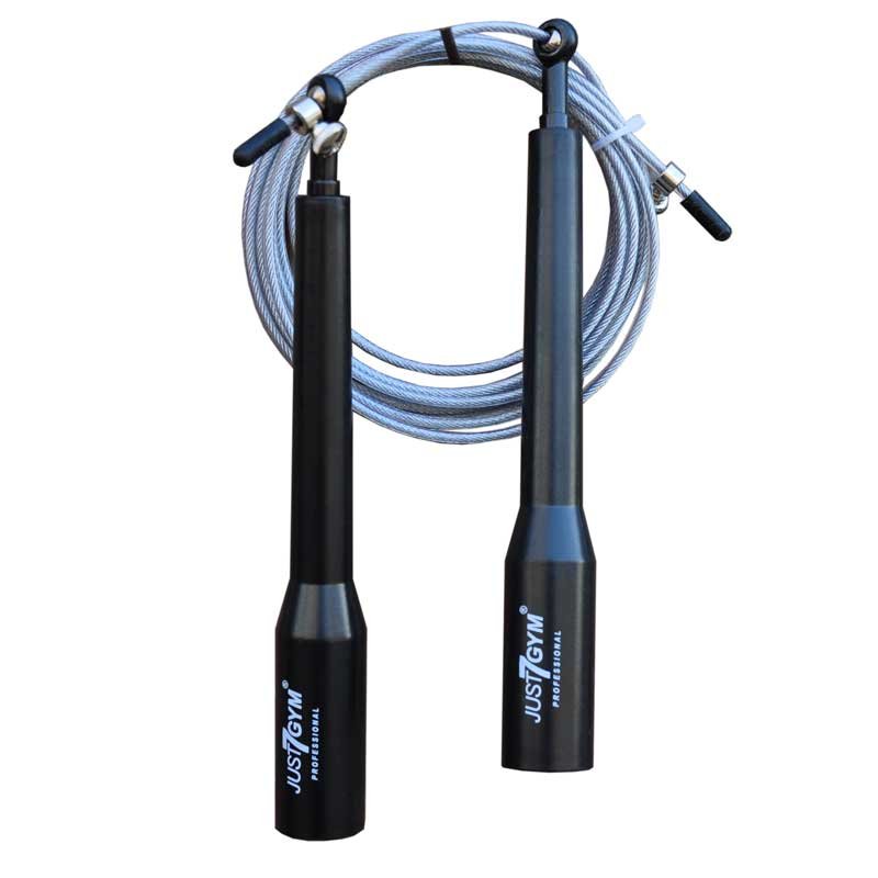 Just7Gym, Skakanka, Ultra Speed Rope Pro 3.0, Czarna, 300 cm