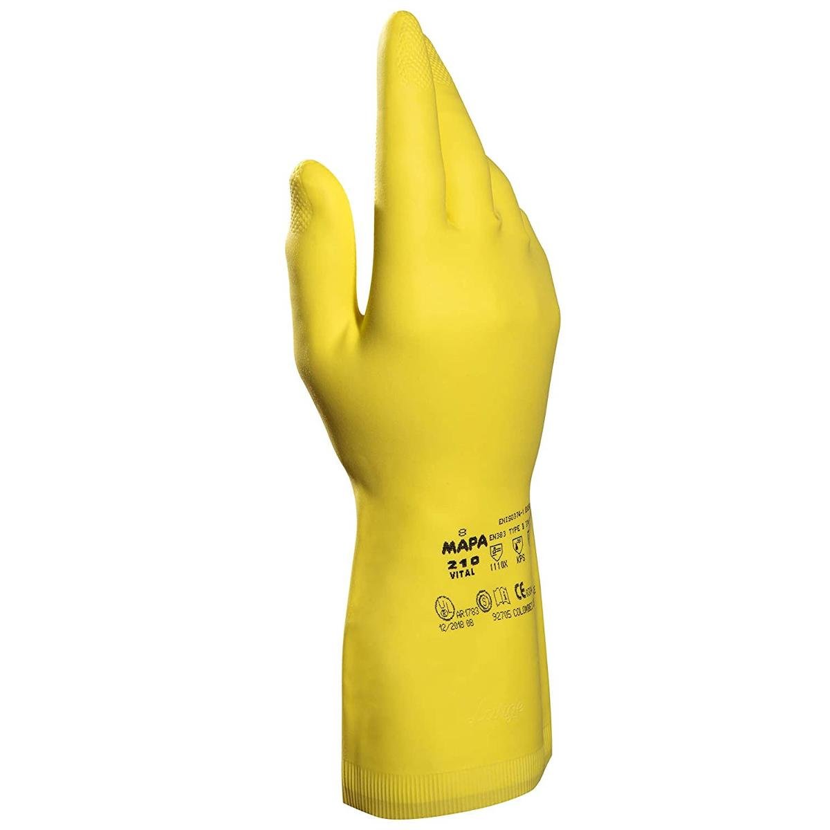 MAPA Professionnel Mapa Professional Medio-210-gr-8 rękawice ochronne, żółty (zestaw 2 szt.) MEDIO-210-GR-8