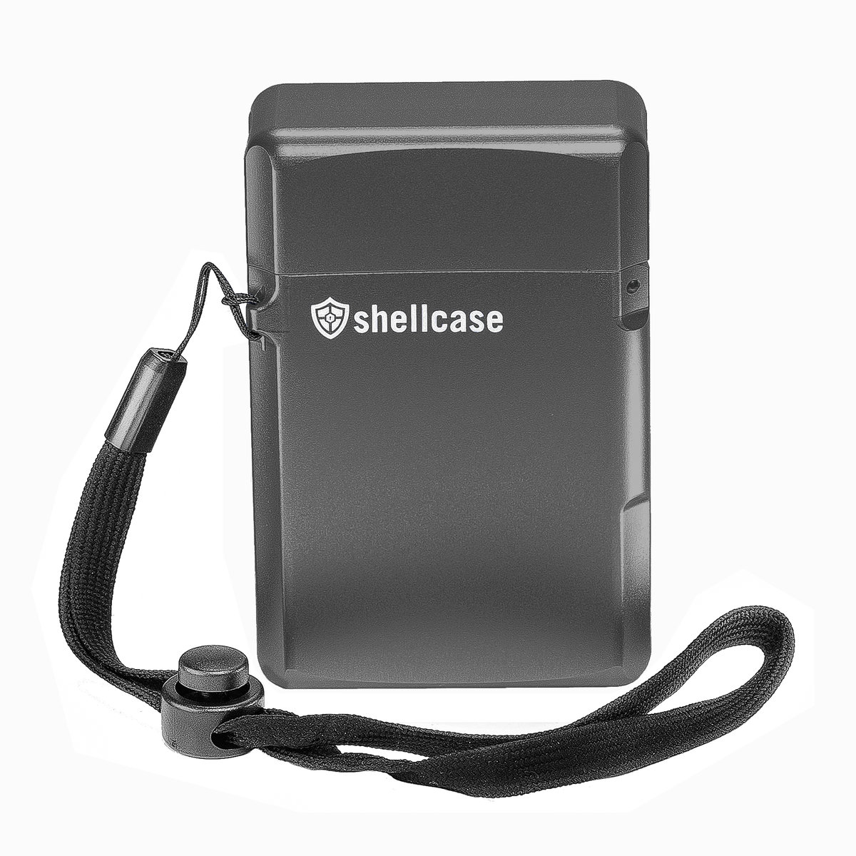 SHELLCASE aluminiowe etui na kluczyk keyless go na smyczy kolor szary