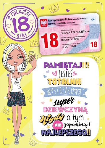 Prezent na 18 urodziny Kartka z humorem Party21