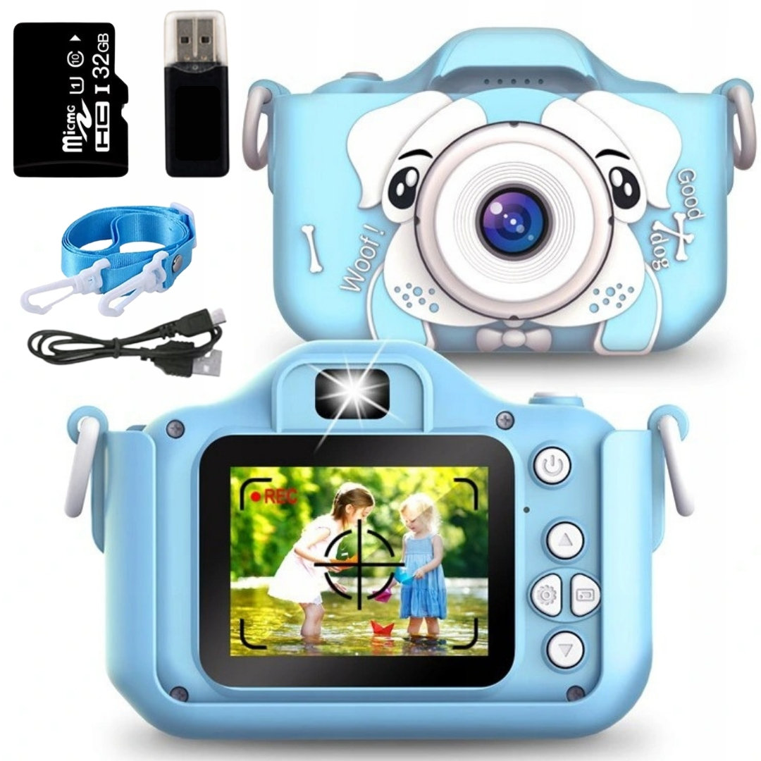 Bambino, Piesek z Kartą Pamięci 32GB, Niebieski