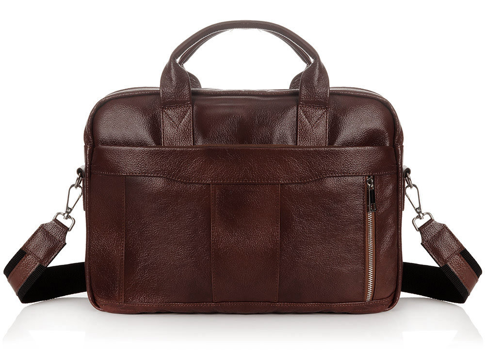 Solome, Torba skórzana na laptopa, Oregon, Brązowa