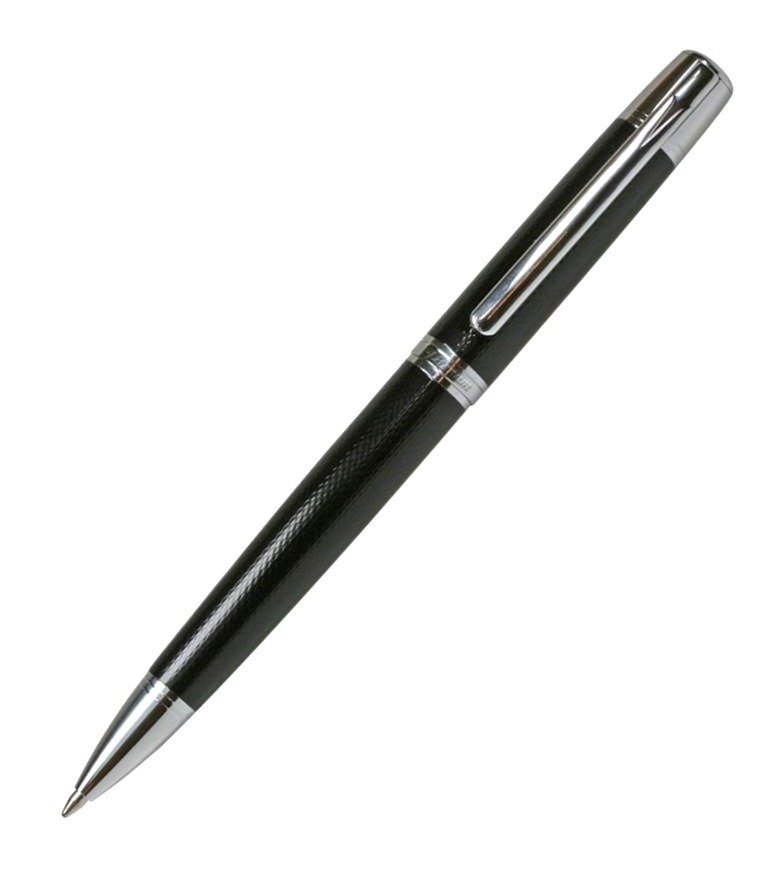Długopis metalowy czarno-srebrny Titanum