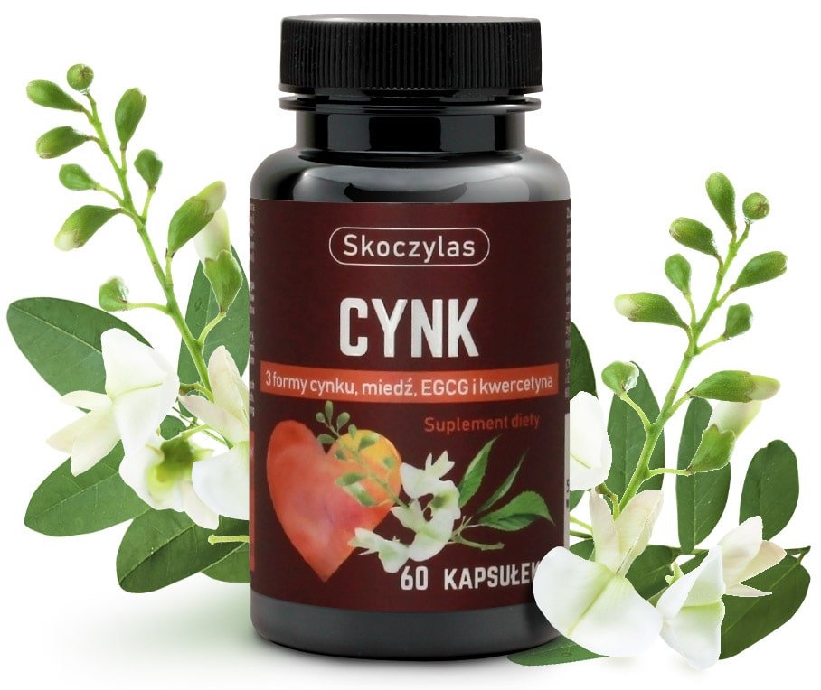 Skoczylas Skoczylas - Cynk 3 formy, miedź, EGCG i kwercytyna 60 kaps. 5903631208317