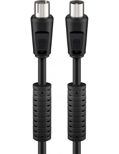 Wentronic Przewód anteny (100% ekranowany); BKM 0150 B 1.5 m Black 50730-GB