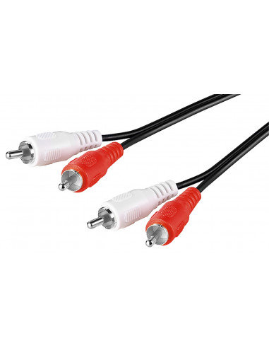 Goobay Wentronic 50030 2 X wtyczka cinch na 2 X wtyczka cinch Wtyczka cinch Cable 5 m 15 m 50340-GB