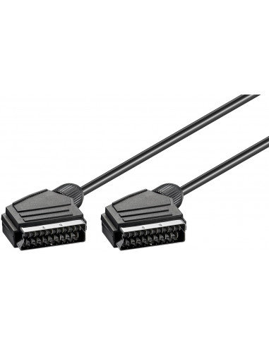 Kabel łączący Scart, niklowany, ø 7 mm - Długość kabla 1.5 m