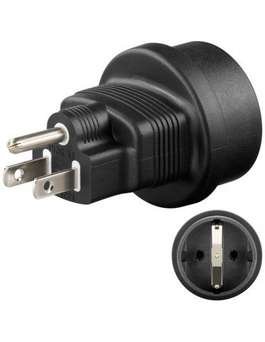 Connect Micro Micro Universal adapter US/Schuko - power connector adaptor PETRAVEL3