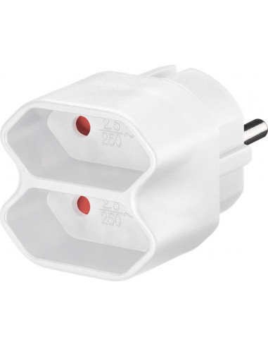 Wentronic NK 002 Euro wielokrotne adapter Biały (liczba sztuk do wyboru) biały 4040849510007