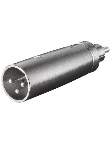 XLR Wtyk adapter 3-biegunowy na wtyk cinch (27456-GB)