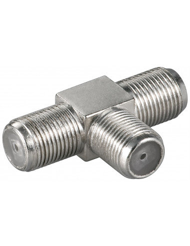 Adapter trójnik F: Gniazdo F   2 Gniazdo F