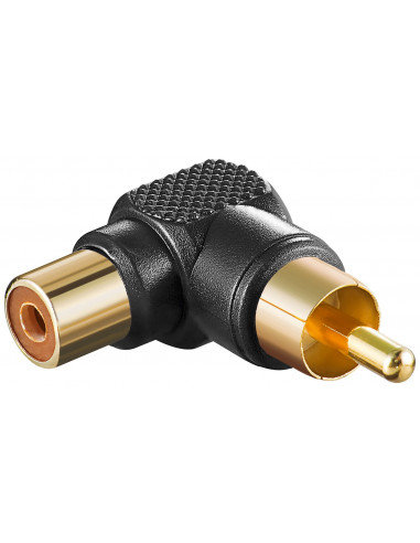 Wentronic Adapter SW męski do wtyczki cinch  narożników tabletu przy użyciu elastycznych pasków, 1 szt., czarny 11685-GB