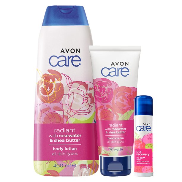 Zestaw Rozświetlający Do Ciała 3 szt. Róża Radiant