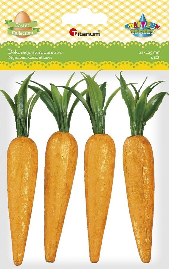 Marchewki styropianowe 22x125mm 4szt - Titanum