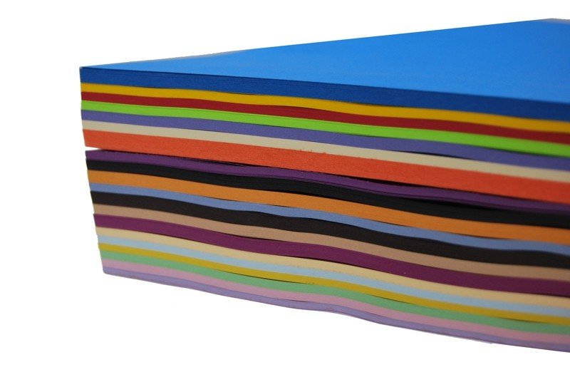 . Papier kolorowy MIX 20 kolorów w ryzie A4 500 ark