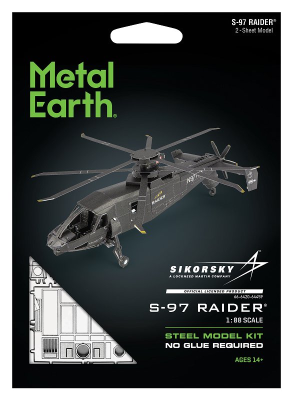 Metal Earth, Śmigłowiec Sikorsky S-97 Raider Model do składania.