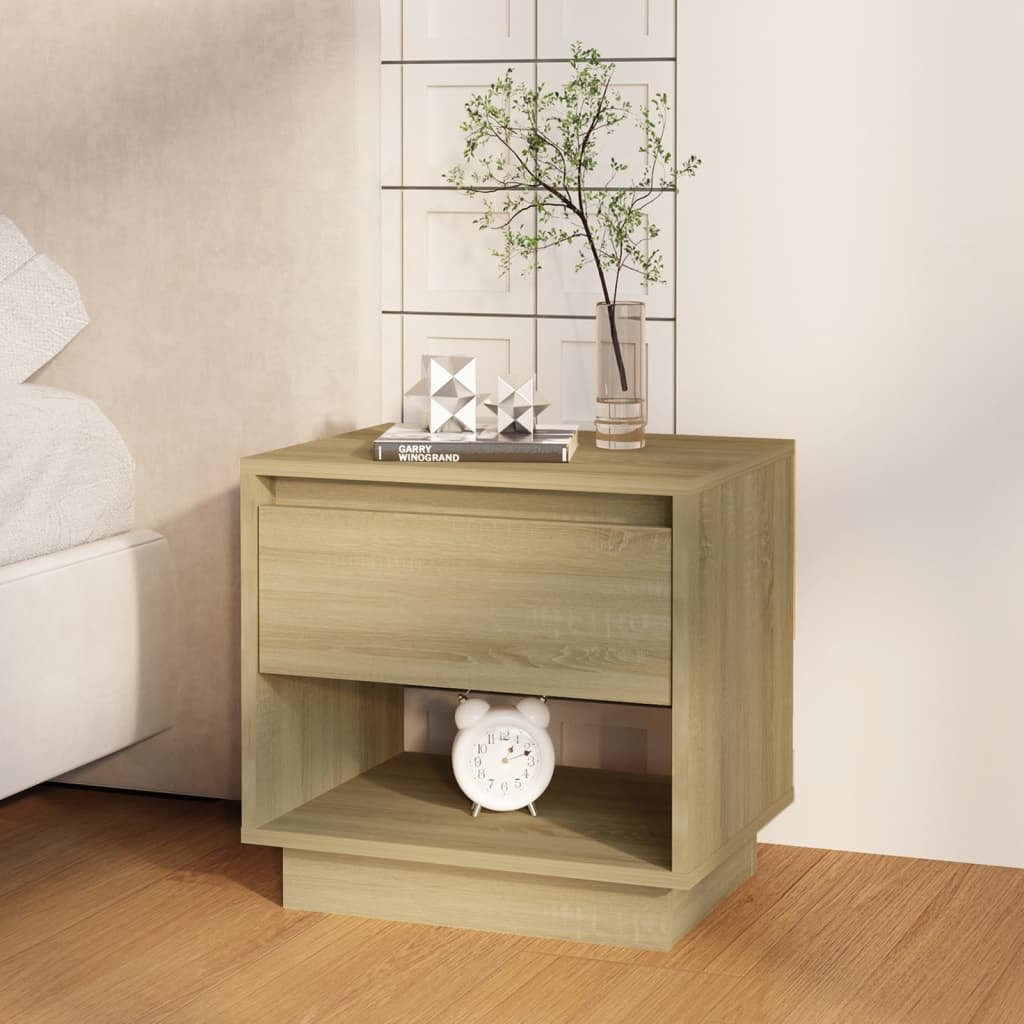 shumee shumee Szafka nocna dąb sonoma 45x34x44 płyta wiórowa