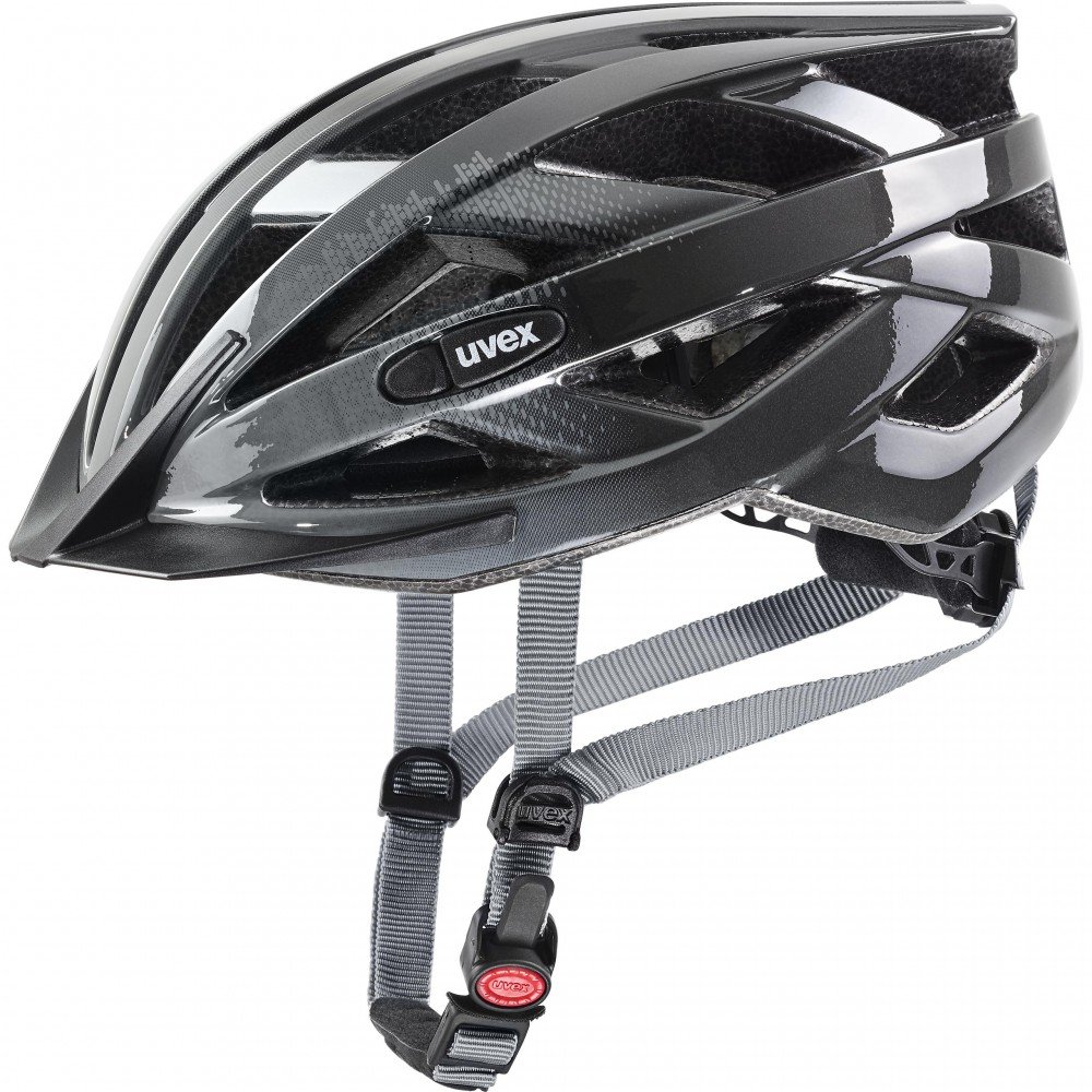 UVEX Air Wing Kask rowerowy Dzieci, szary/czarny 52-57cm 2022 Kaski dla dzieci S4144262415