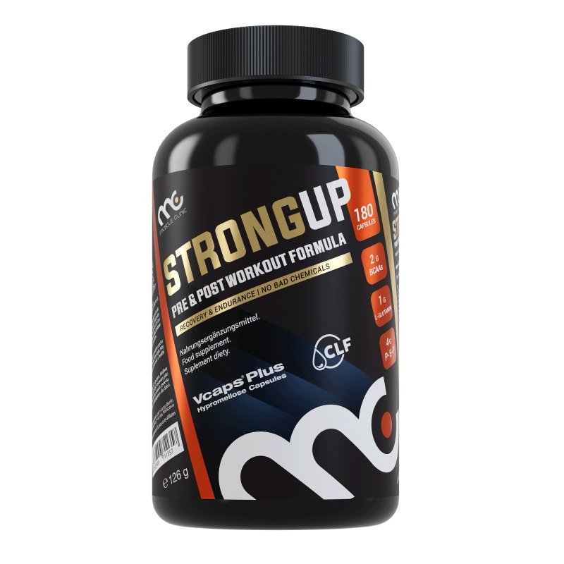 StrongUP BCAA+L-glutamina + B6, 180 kapsułek