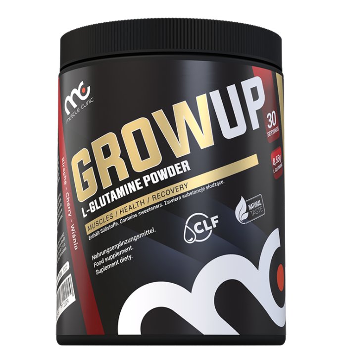 GrowUp - L-glutamina w proszku, 300 g / 30 porcji