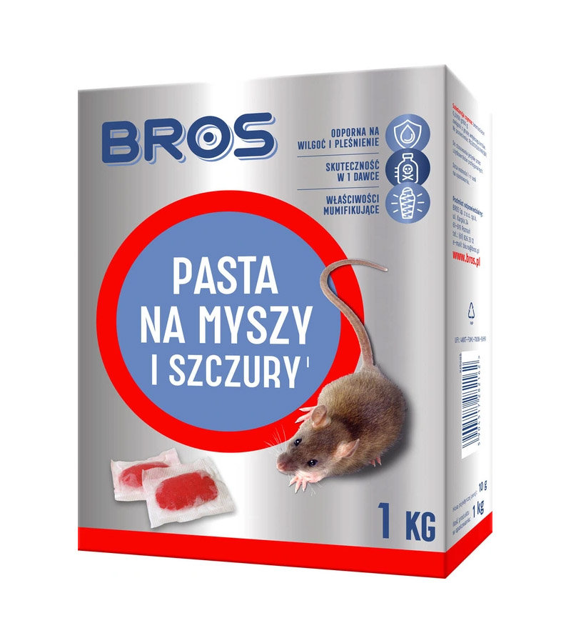 Bros Pasta na myszy i szczury 1kg