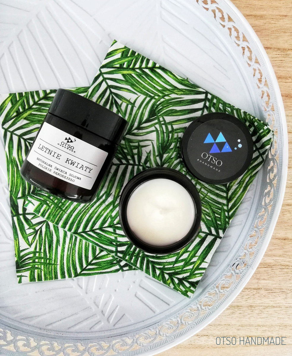 Świeca sojowa LETNIE KWIATY  - świeca sojowa zapachowa OTSO -  120 ml