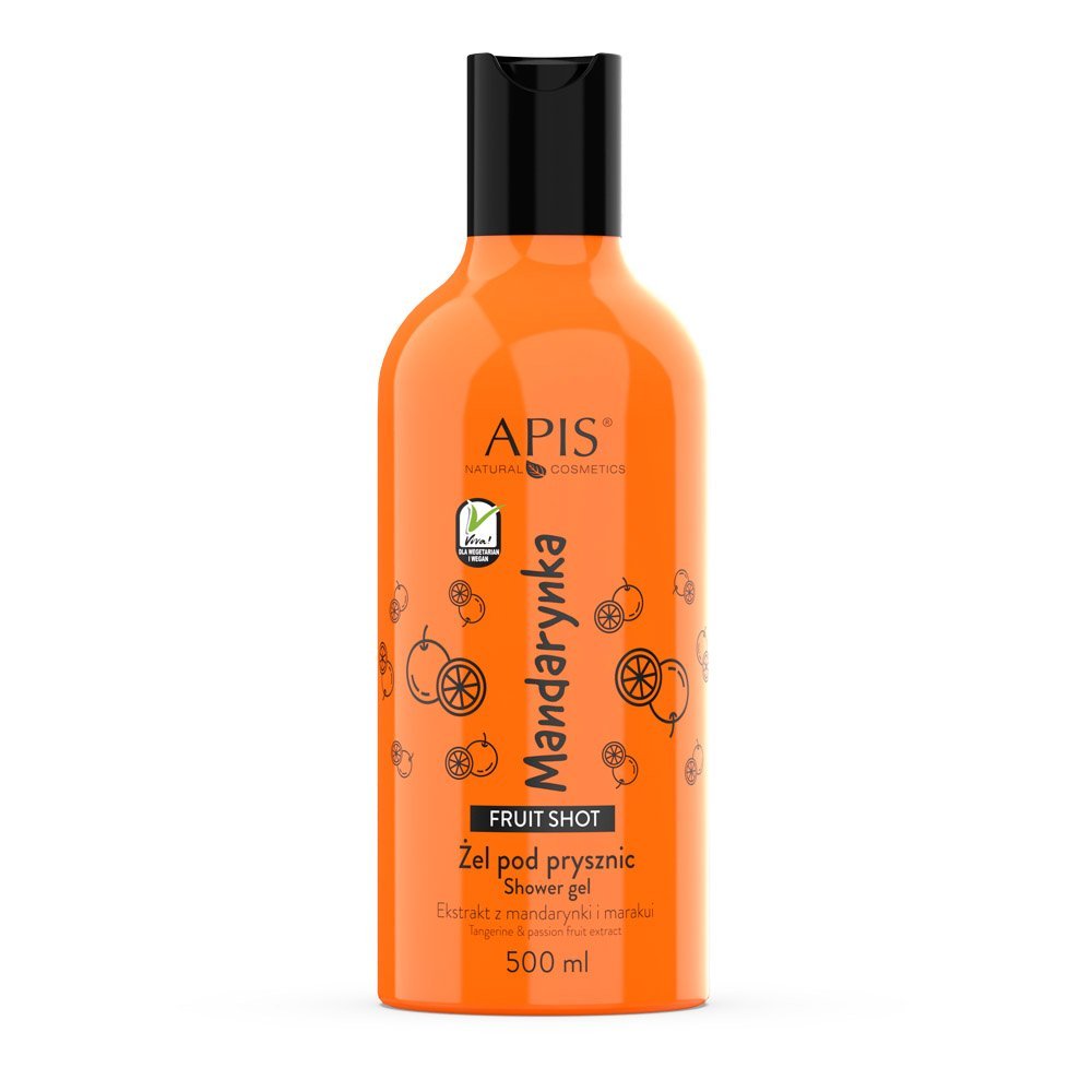 Apis Fruit Shot Mandarynkowy żel pod prysznic, 500ml