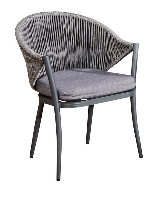 Krzesło ogrodowe z plecionej liny BREVE