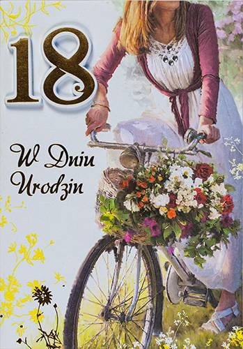 Kartka na 18 urodziny dla dziewczyny M369