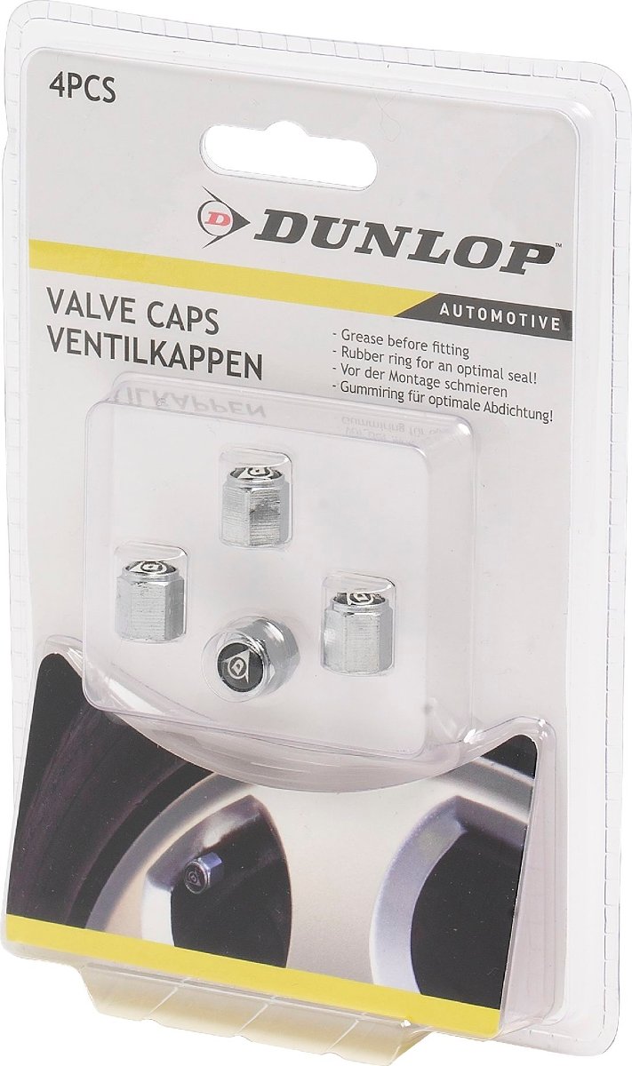 Dunlop Nakrętki na wentyle SV/AV 11x9,4mm x4 E-41775