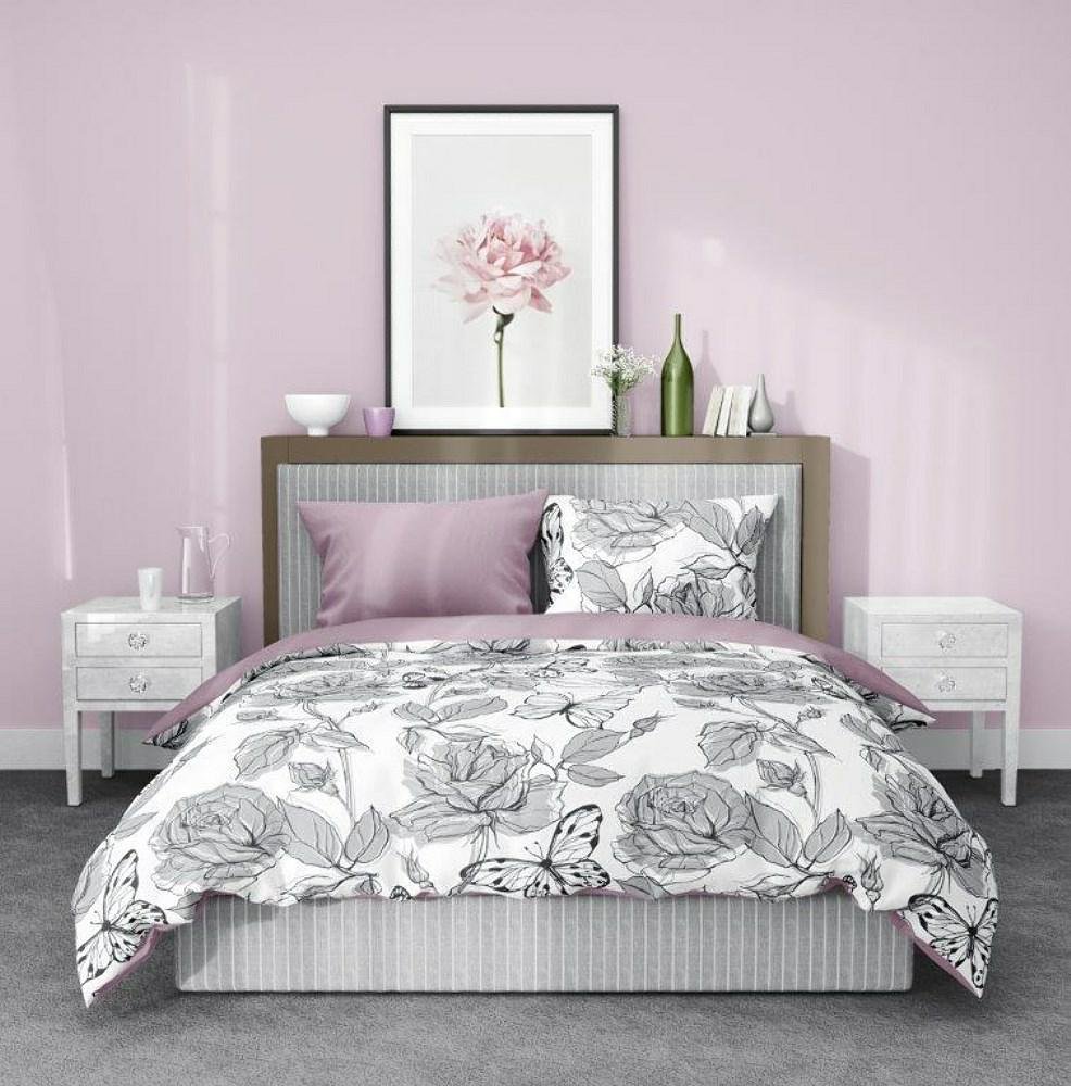 Pościel Satyna Elegant 001 + Dwie Poszewki 70X80