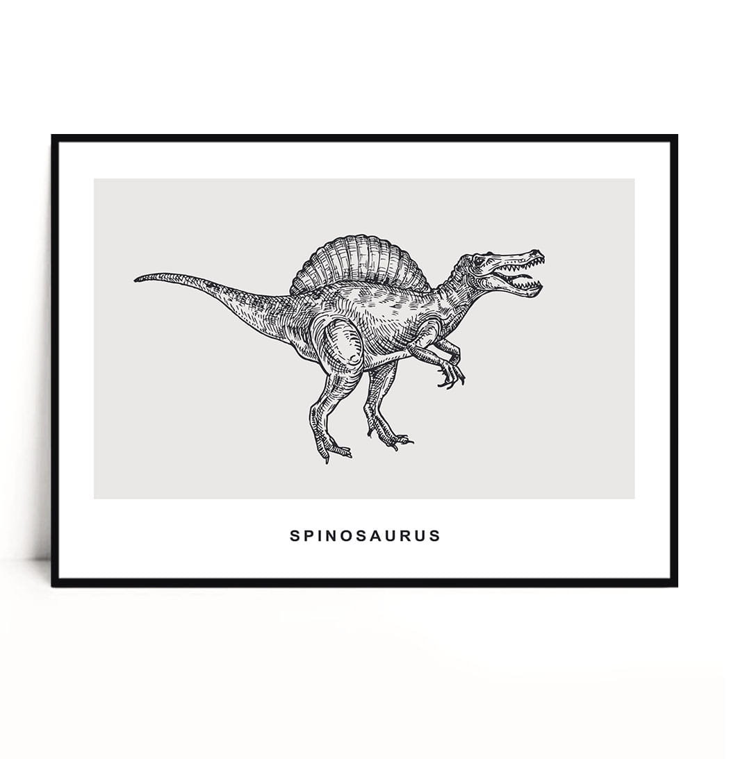 Fox Art Studio, Plakat Spinosaurus, wymiary 21x29,7 cm