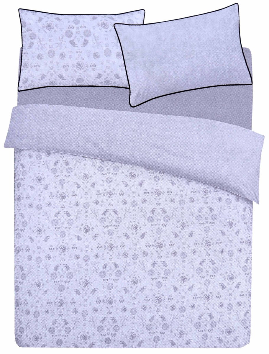 Szara pościel 200x200 Gra o tron