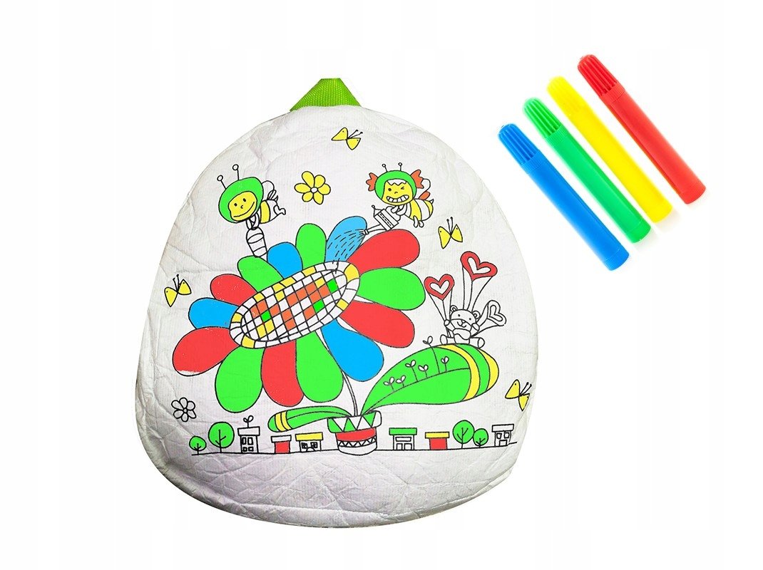 Plecak do wielokrotnego malowania plecaczek pisaki