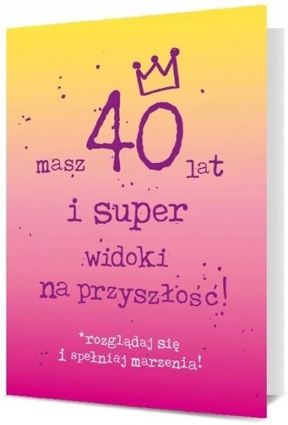 PAN DRAGON Karnet Urodziny 40 K B6-1912 457157