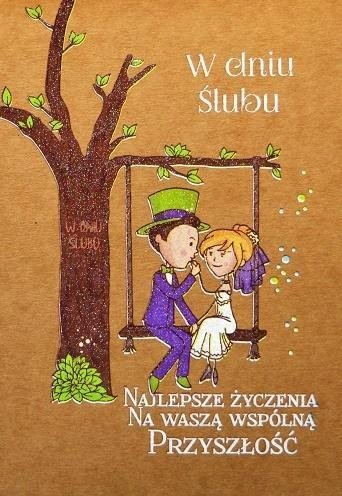 Kartka okolicznościowa eko Ślub TS46 Nowa